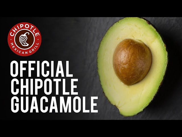 Official Chipotle Guacamole Recipe!
