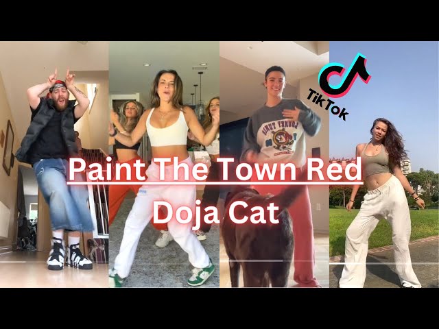 Paint The Town Red - Doja Cat TikTok Dance Challenge Compilation | Paint the town red Tiktok Dance