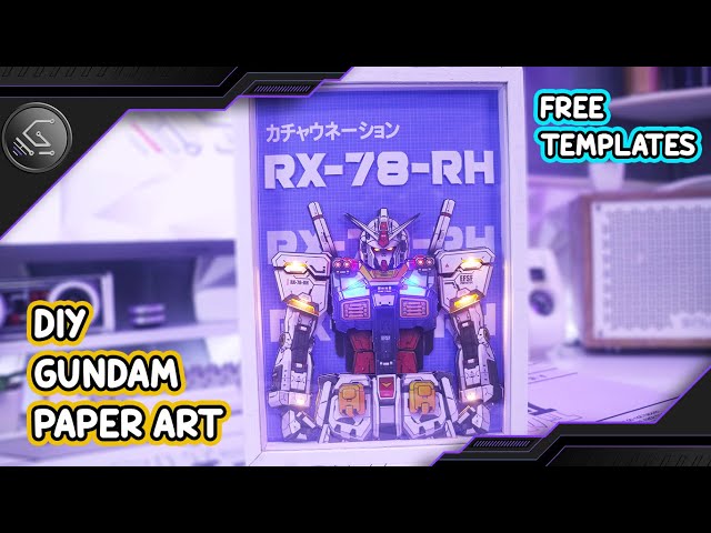 How to make Gundam Paper Art with LEDs