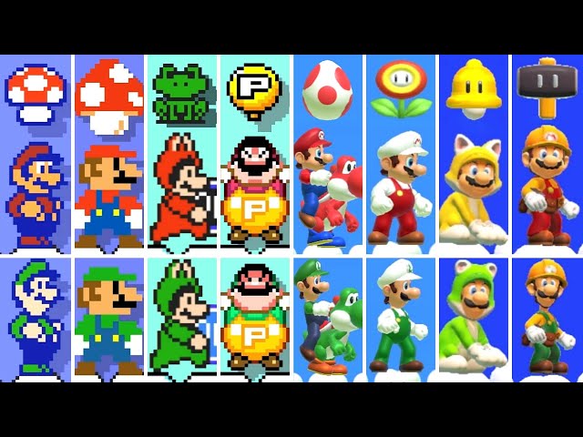 Super Mario Maker 2 - All Power-Ups (2 Player)