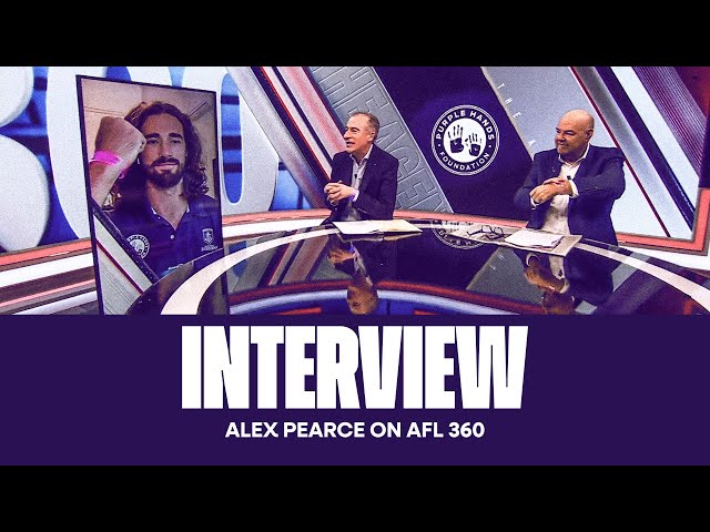 Alex Pearce tells AFL360 what our Purple Hands Game means 💜