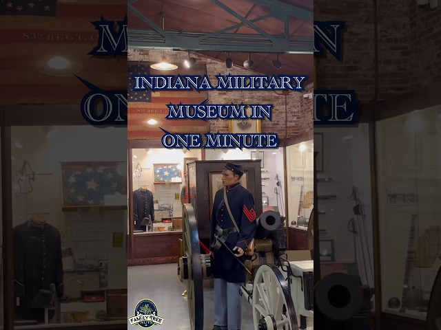 🇺🇸INDIANA MILITARY MUSEUM IN ONE MINUTE!#history #ushistory #americanhistory #militaryhistory
