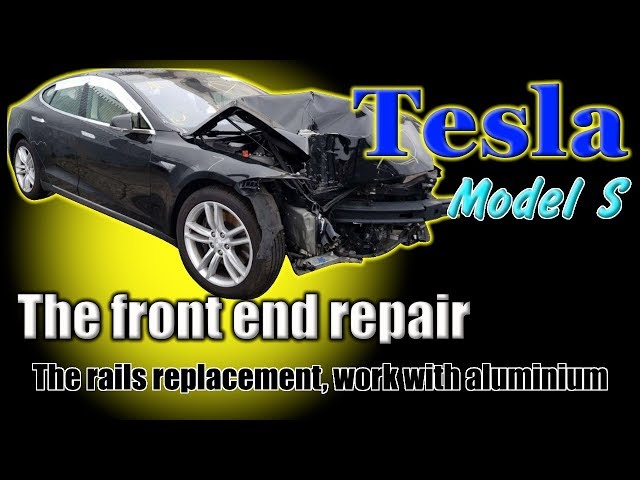Tesla Model S. Body repair. Ремонт кузова.