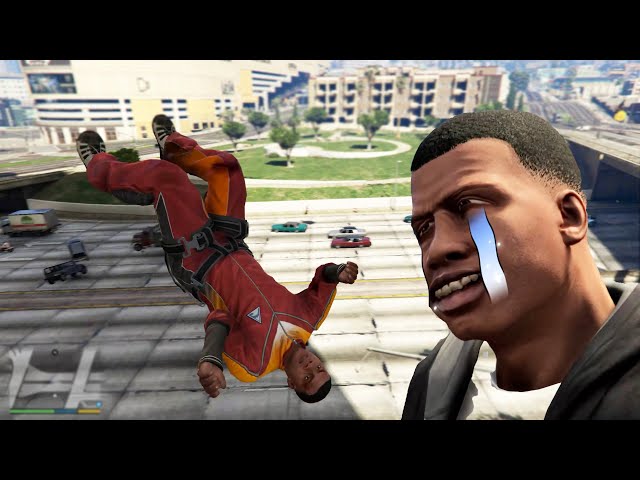 Franklin's tragic day begins again！In traffic at a speed of 9999999! - GTA5