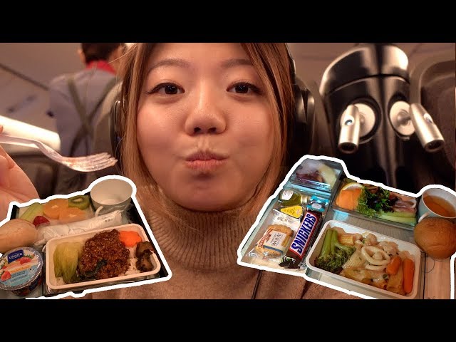 China Airlines PREMIUM ECONOMY FOOD! New York to Taipei (16 Hour Flight)