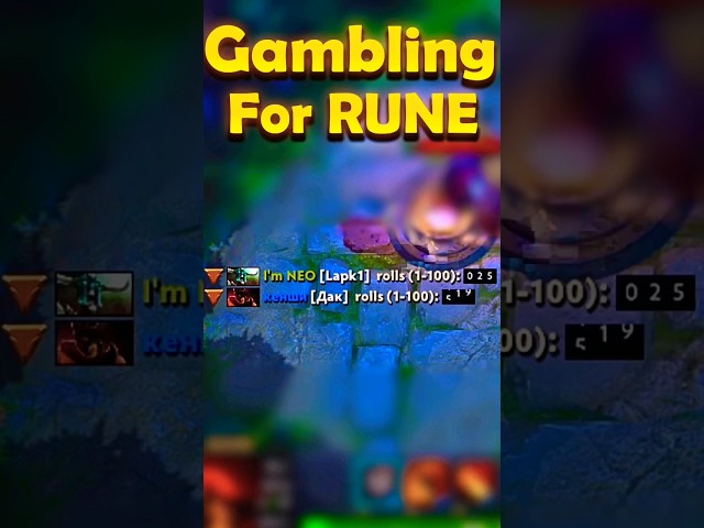 Gambling for XP Rune in Dota 2 #xp #rune #дота2