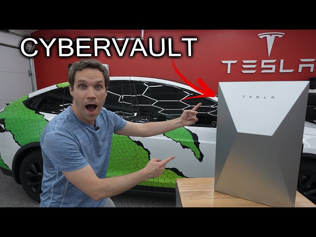 Tesla's Secret CyberVault! Unboxing NEW Tesla Product!