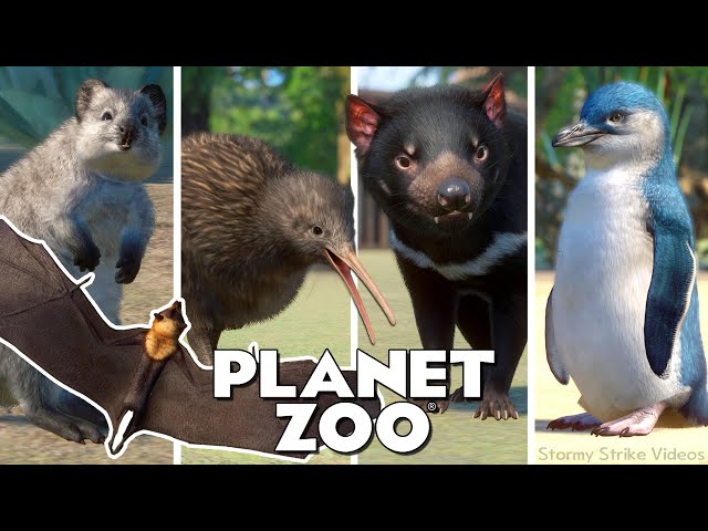 The 171 ANIMALS when Planet Zoo DLC Oceania Pack Released September 2023