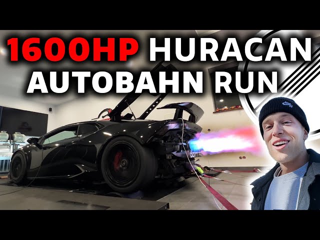 EUROPES FASTEST TWIN TURBO LAMBO ON THE GERMAN AUTOBAHN - 320+ KM/H - DYNO ACTION - OG SCHAEFCHEN