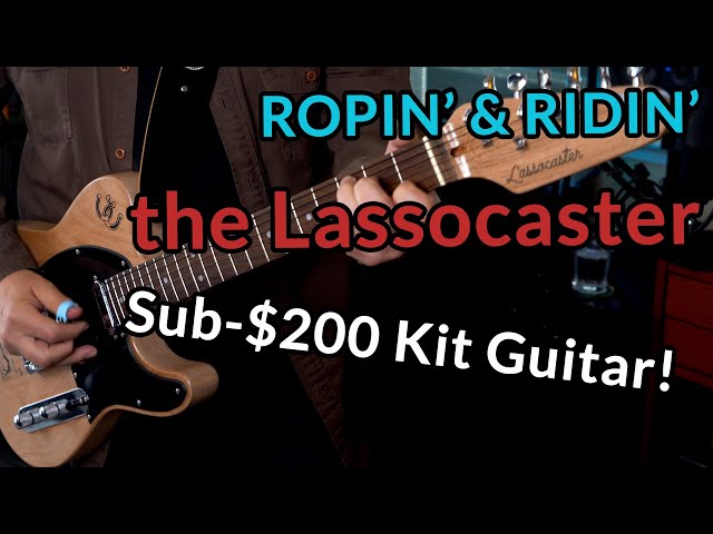 SUB-$200 Telecaster kit guitar - How TWANGY does it sound?