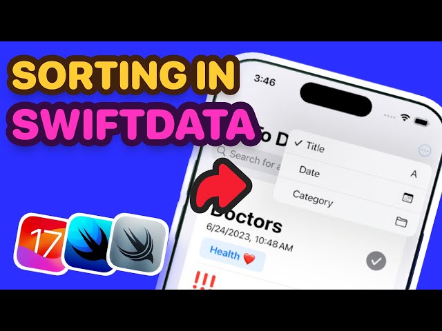 How To Sort Data In SwiftData 📂 | Easily Add Sorting in SwiftData | #4