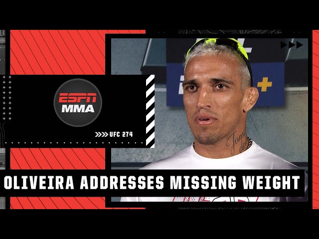 Charles Oliveira discusses missing weight, being stripped of lightweight title | UFC 274