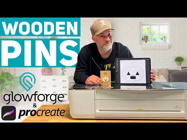 How I Make Wooden Pins with Glowforge & Procreate!