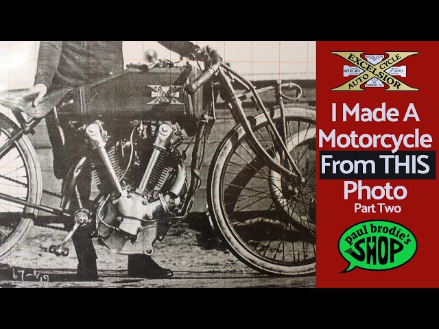How I made a motorcycle from an old Black and White photo - PART 2 // Paul Brodie's Shop