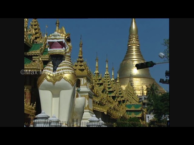 Burma Rangoon Pagoda People Temple  Cultural Scenes