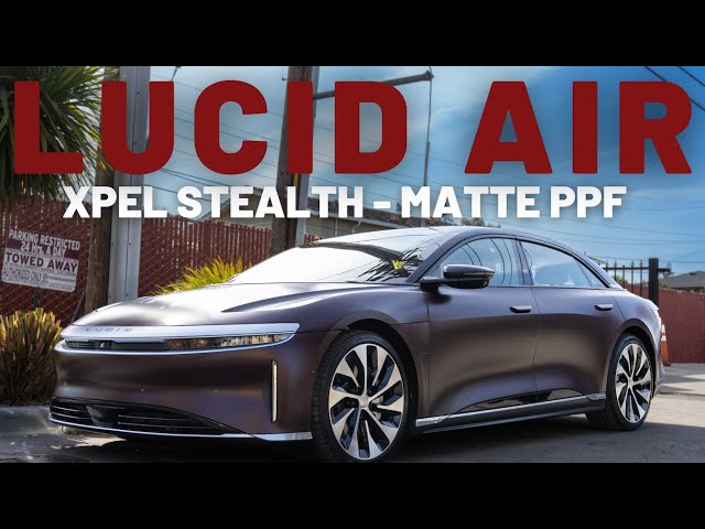 Lucid Air - Zenith Red - Goes Full Matte XPEL Stealth PPF