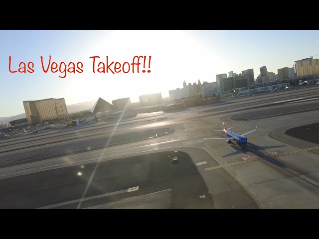 AWESOME TAKEOFF! Great view of Las Vegas strip during takeoff!
