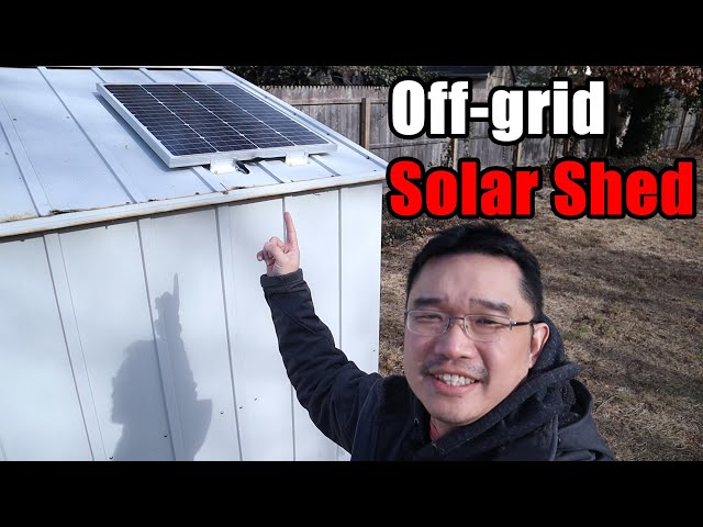 My DIY Off-Grid Solar Shed Project Part 1 - Assembly