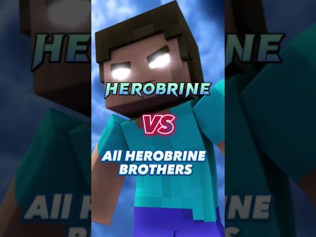 Herobrine Vs All Herobrine Brothers Part 1  [ Such A Wh*re Edit ] #zakiexdgaming #shorts #vs