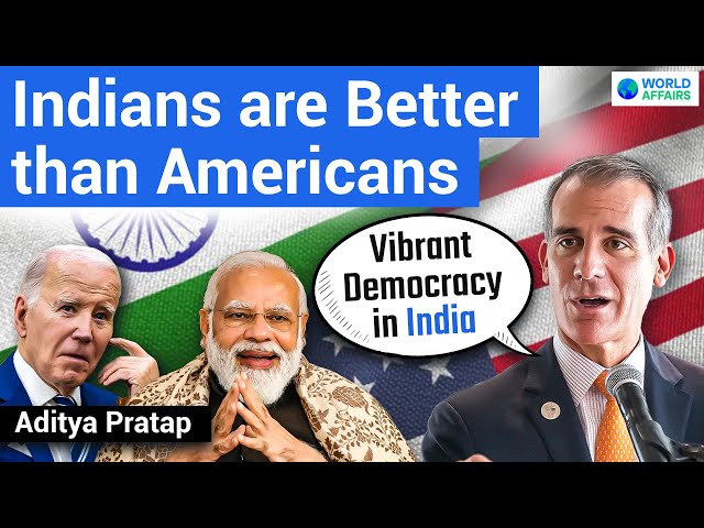 Indians are Better than Americans - US Ambassador to India Eric Garcetti | World Affairs