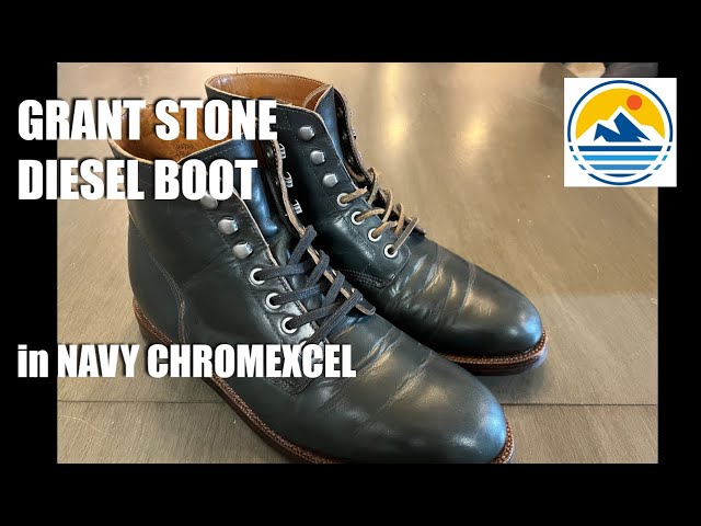 Grant Stone Diesel Boot in Navy Chromexcel Leather - One Year Update