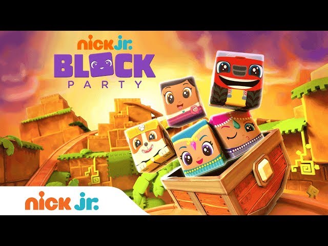 Block Party: The Golden Cube Treasure Hunt w/ PAW Patrol; Blaze; and more! | Nick Jr.