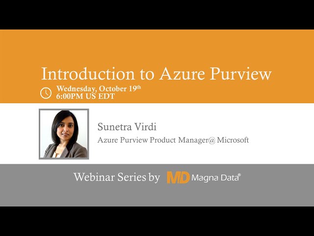 Introduction to Microsoft Azure Purview