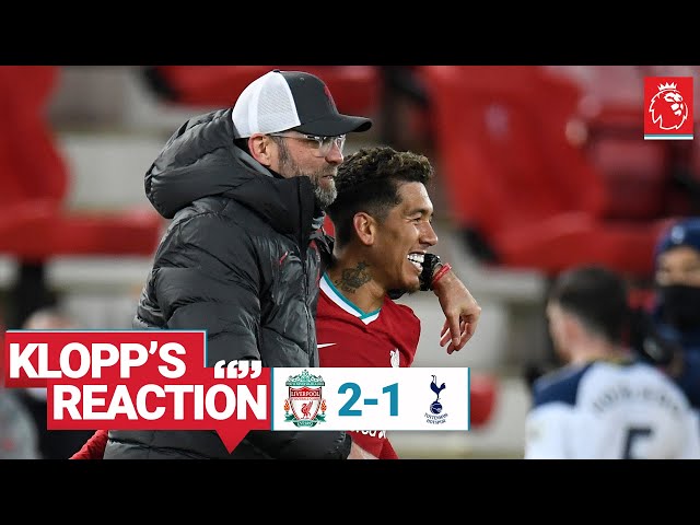 Klopp's Reaction: Late goals, Firmino's confidence & Rhys Williams | Liverpool vs Spurs