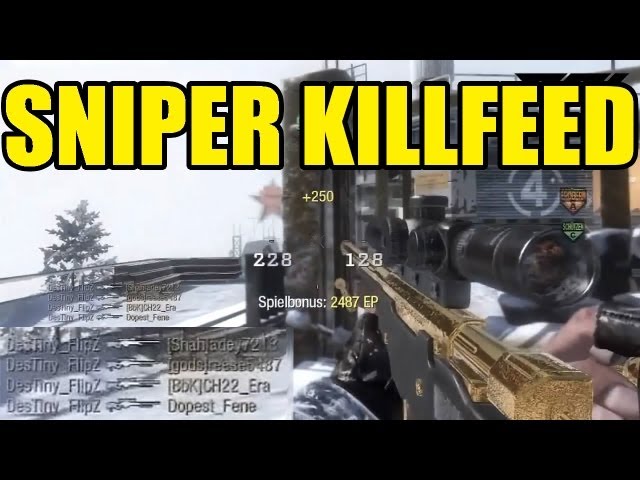 Call of duty SNIPER KILLFEED