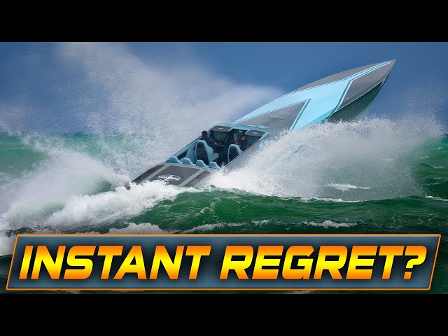 MILLION DOLLAR BOAT MAKES A COSTLY MISTAKE AT HAULOVER INLET !? | WAVY BOATS
