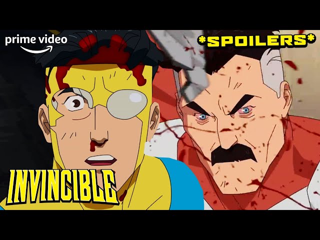 The Horrifyingly Epic Train Crash Fight Scene From The Finale of Invincible *SPOILERS* | Prime Video