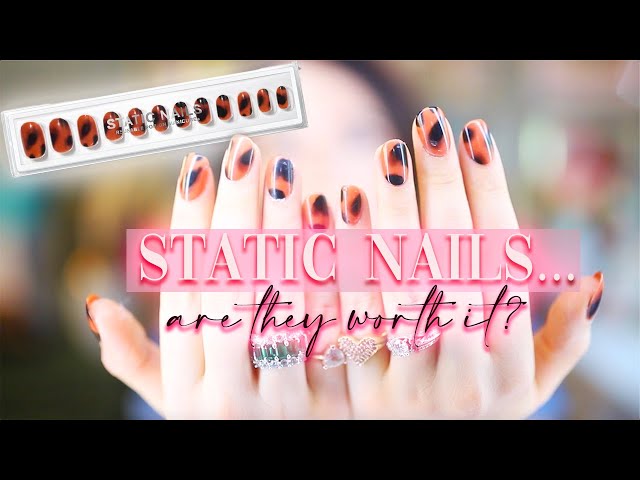 STATIC NAILS POP ON MANICURE Review, Application, + Wear Test! | Static Nails Review