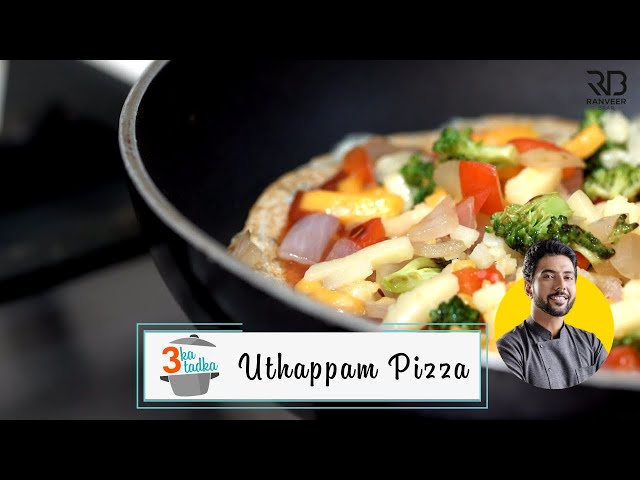 Easy Uthappam Pizza | रवा पिज़्ज़ा तवे पर | No egg/oven Crispy Pizza | Chef Ranveer Brar