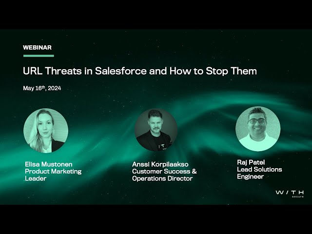 URL threats in Salesforce and how to stop them - webinar