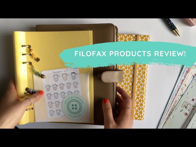 Filofax A5 Saffiano, A5 Notebook, and A5 Clipbook Review & Walkthrough | A5 Ring Binder Planner