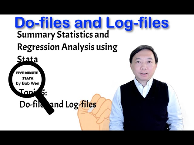 Do-files and Log-files | Stata Tutorials Topic 23
