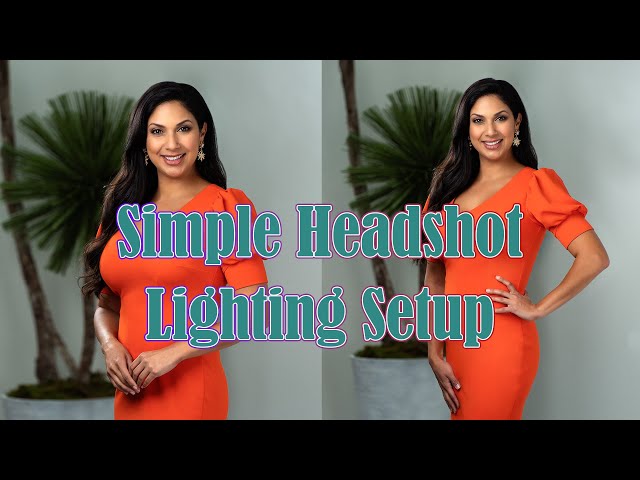 Simple Headshot Lighting Setup & Timelapse