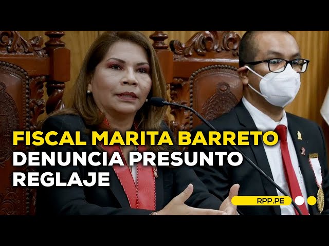 Fiscal Marita Barreto acudió a comisaría de Jesús María para denunciar presunto reglaje