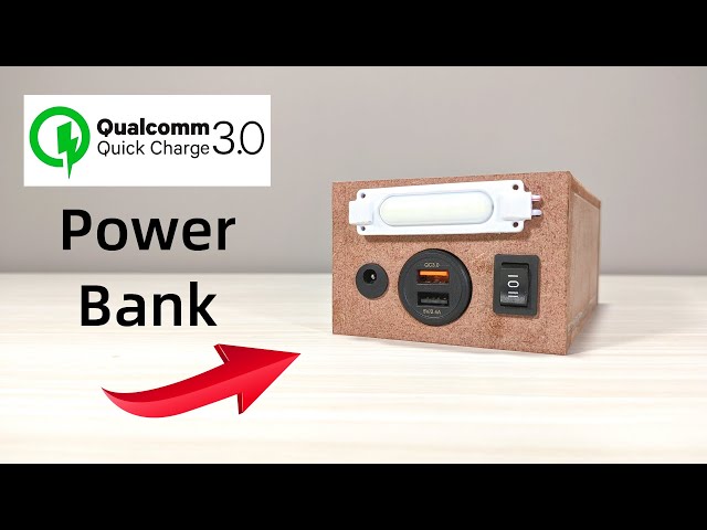 Qualcomm Quick Charge 3.0 Power Bank DIY | Fast Charging Power Bank