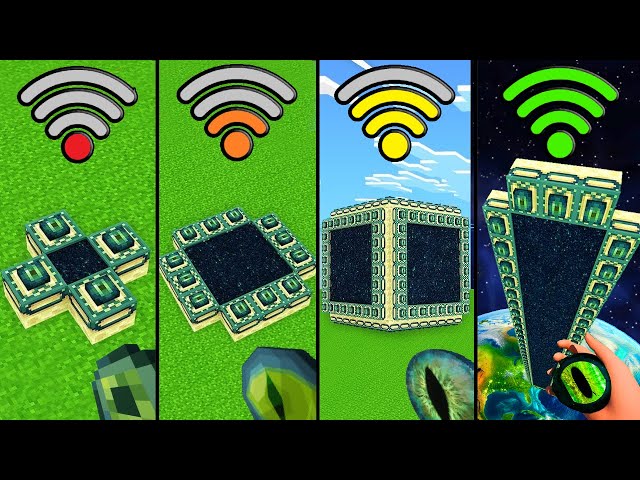 minecraft ender portals with different Wi-Fi be like