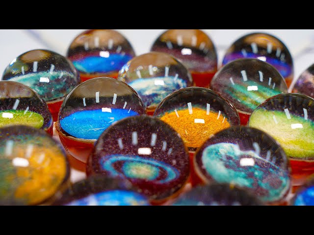 Amazingly beautiful! Homemade Planet Candy (Lollipops)/ Food Factory