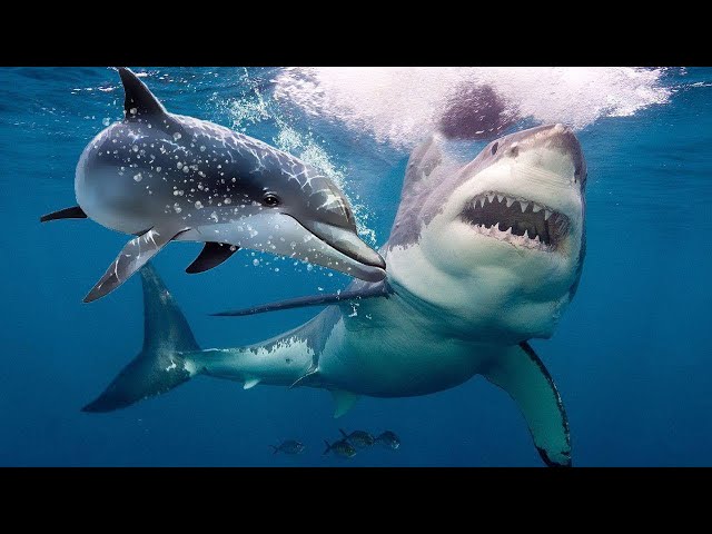Why are sharks afraid of dolphins?