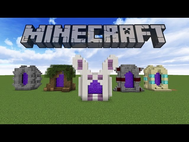 5 Nether Portal Designs in Minecraft