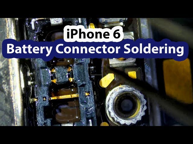 iPhone 6 Broken Battery FPC Connector Replacement - Prior repair attempt