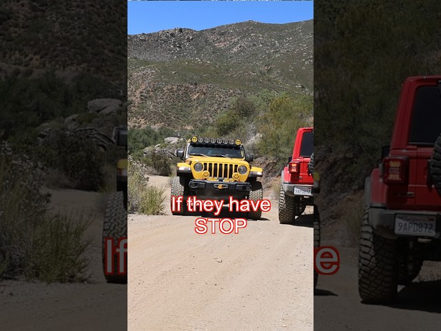 Who Has the Right of Way Off-Road?