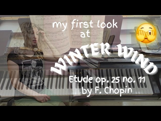 Sight-reading Chopin's "Winter Wind" Etude and looking for the comfortable movement patterns.