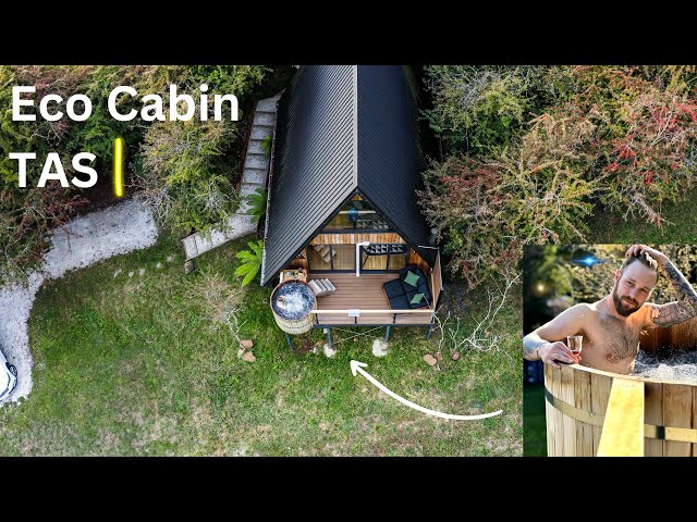 Luxury A-Frame Cabin With Jacuzzi AND Mountain Views! | The Eco Cabin Tasmania | Full Airbnb Tour!