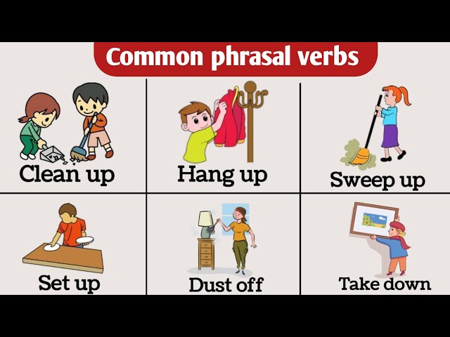 Household Related- phrasal verbs | Common Phrasal verbs for daily use | Phrasal verbs |