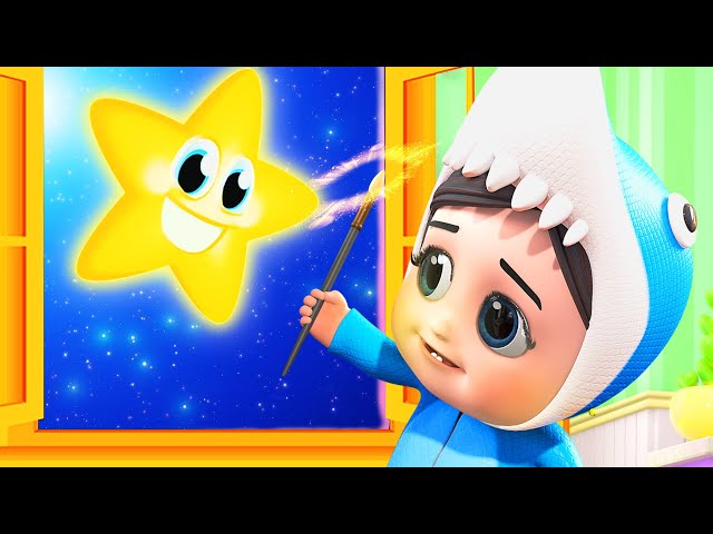 Twinkle Twinkle little Star ⭐ ⭐| baby songs & nursery rhymes | 4k rhymes Blue Fish  2024