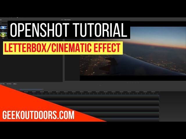How To Create Letterbox Effect In Openshot (Cinematic Black Bars) | Openshot Tutorial